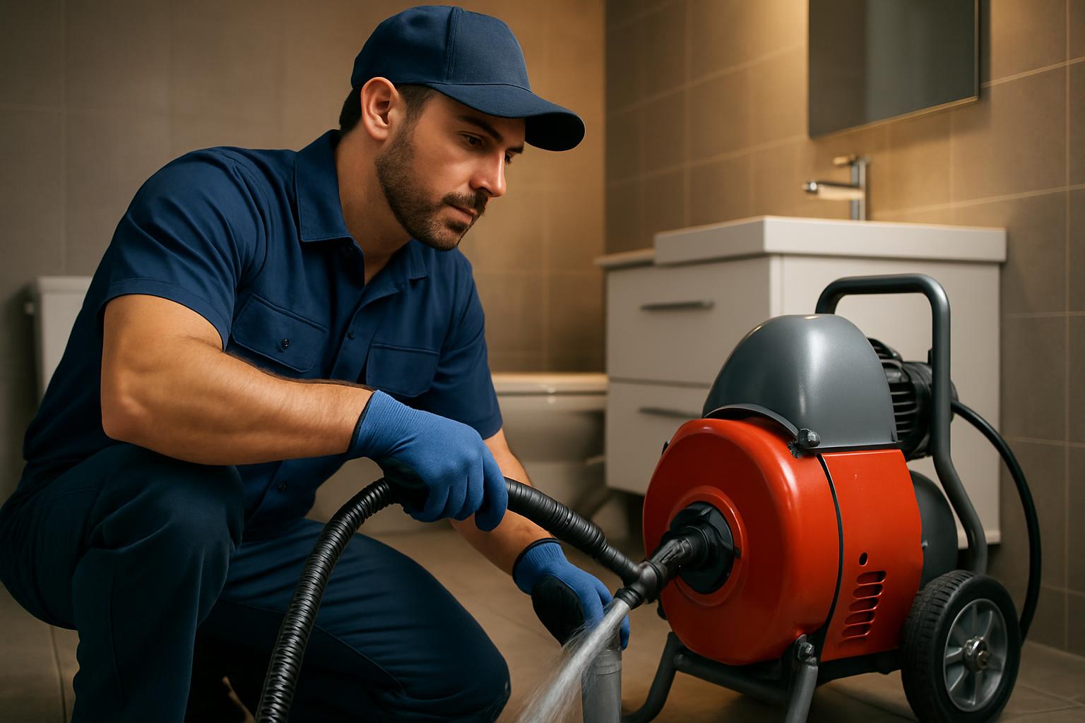 Serviço de desentupimento profissional